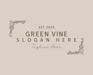 Premium Elegant Vines logo design