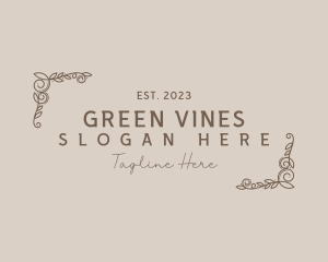 Vines - Premium Elegant Vines logo design