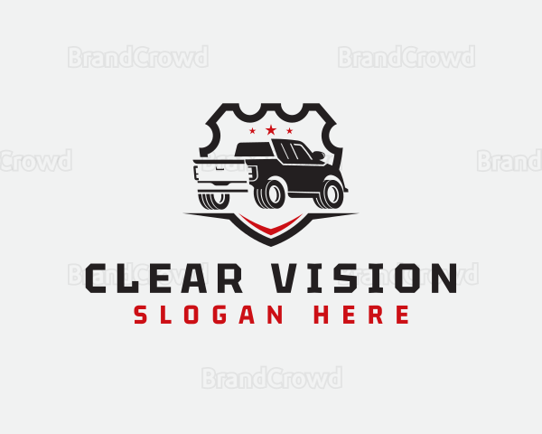 Pickup Truck Badge Logo