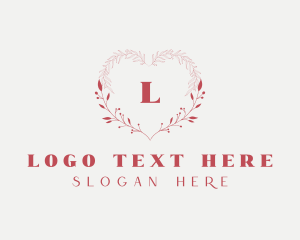 Herbal - Feminine Floral Heart logo design