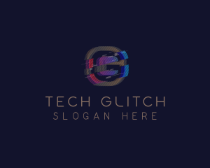 Malfunction - Gradient Glitch Letter G logo design