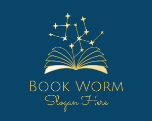 Book - Star Constellation Book logo design