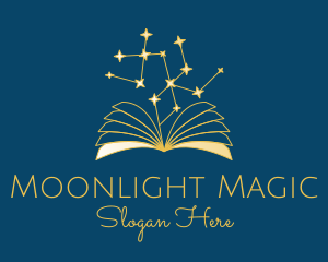 Nighttime - Star Constellation Book logo design