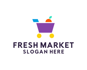 Market - Market Grocery Cart logo design