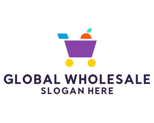 Wholesale - Market Grocery Cart logo design