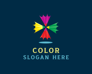 Colorful Drawing Pencils logo design