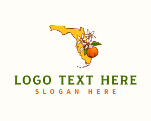 Florida - Orange Blossom Florida logo design