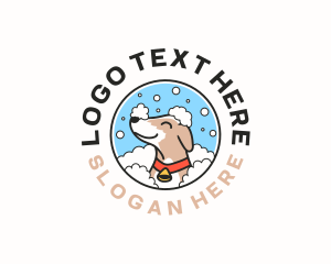 Shower - Dog Grooming Bath logo design