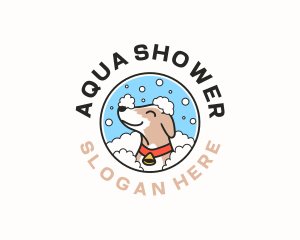 Shower - Dog Grooming Bath logo design