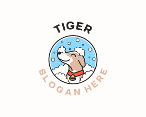 Pet - Dog Grooming Bath logo design