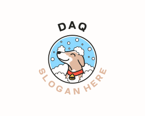 Veterinary - Dog Grooming Bath logo design