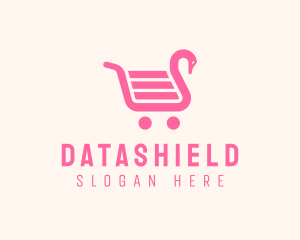 E Commerce - Swan Shopping Cart logo design