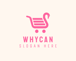 Convenience Store - Swan Shopping Cart logo design