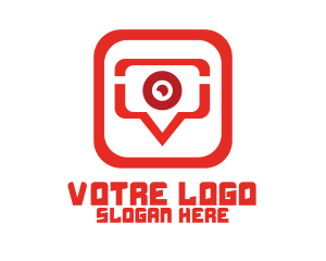 Discord - Red Video Chat App logo design