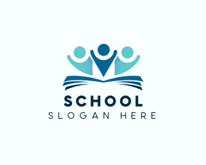 Children Book School logo design