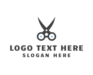 Scissors - Grey Barber Scissors logo design