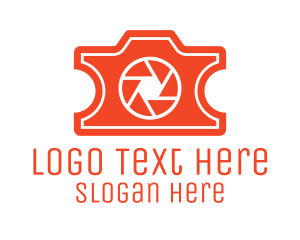 Youtube - Orange Ticket Camera logo design