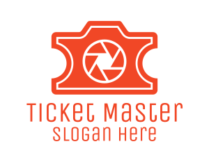 Ticket - Orange Ticket Camera logo design