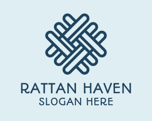 Rattan - Fabric Pattern Handicrafts logo design