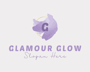 Purple Watercolor Fashion Logo