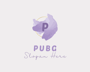 Purple Watercolor Fashion Logo