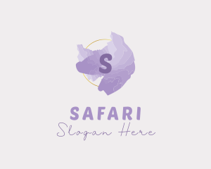 Purple Watercolor Fashion Logo