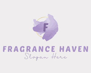 Purple Watercolor Fashion logo design