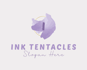 Purple Watercolor Fashion logo design