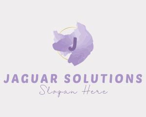 Purple Watercolor Fashion logo design