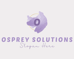 Purple Watercolor Fashion logo design