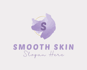 Purple Watercolor Fashion logo design