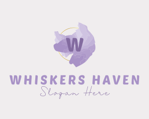 Purple Watercolor Fashion logo design