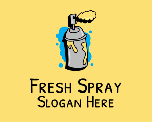 Graffiti Spray Paint Can logo design