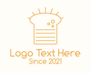 Bakery Shop - Orange Loaf Outline logo design