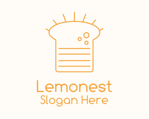 Orange Loaf Outline  Logo