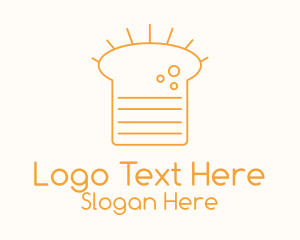 Orange Loaf Outline  Logo