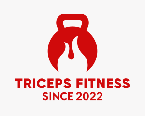 Fire Kettlebell Fitness  logo design