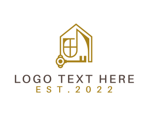 Gold - Realty Village Key logo design