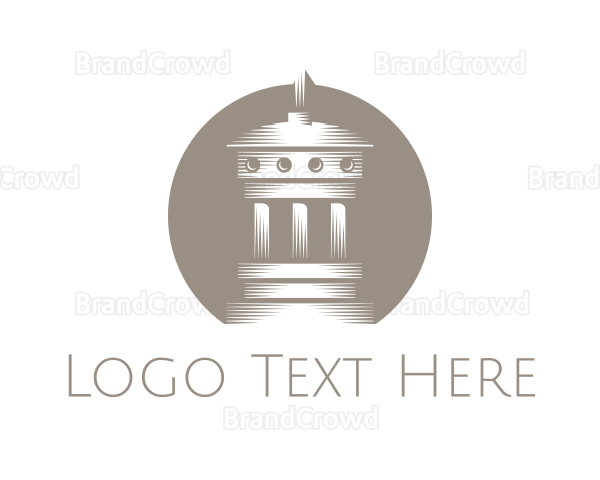 Grey Greek Dome Logo