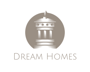Grey Greek Dome Logo