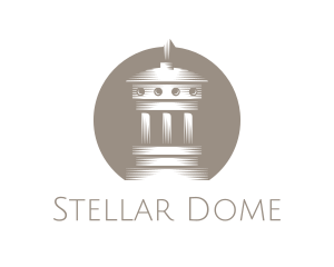 Grey Greek Dome logo design