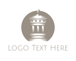 Dome - Grey Greek Dome logo design