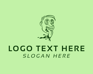 Dollar Sign - Drool Money Dude logo design