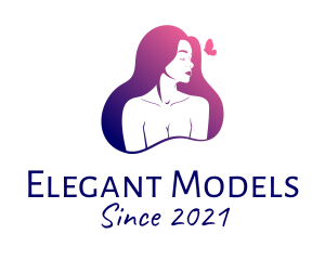 Modeling - Sexy Nude Model logo design