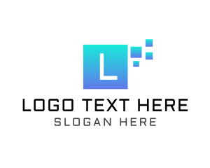 Uploading - Digital Pixels Software App logo design