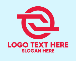 IT Service - Red Digital Tech Company logo design