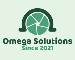 Omega - Omega Camera Shutter logo design