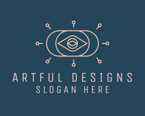 Mystical Fortune Teller Eye logo design