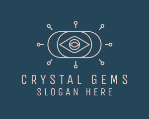 Mystical Fortune Teller Eye logo design