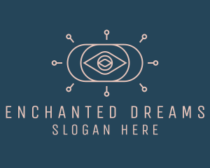 Mystical Fortune Teller Eye logo design